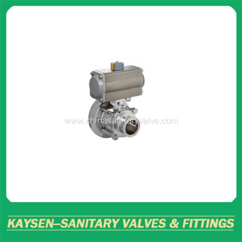 3A Pneumatic Sanitary tank bottom ball valve